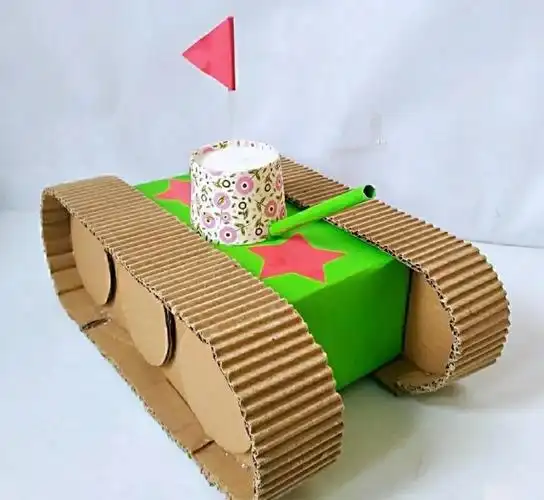 鸿蒙教育公益课堂《纸盒做坦克》