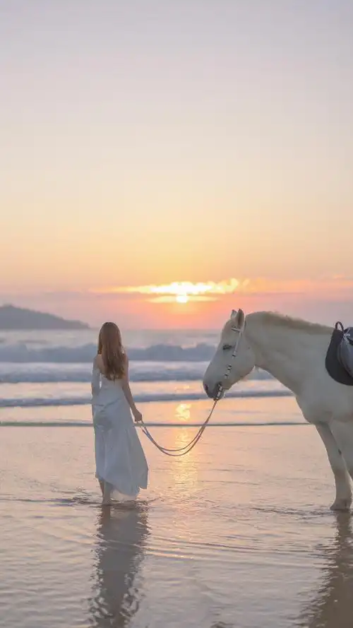 三亚海边骑马旅拍约拍