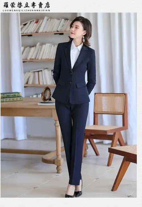 罗蒙(romon)旗舰官方店黑色小西装正装女生套装大学生职业装春季商务