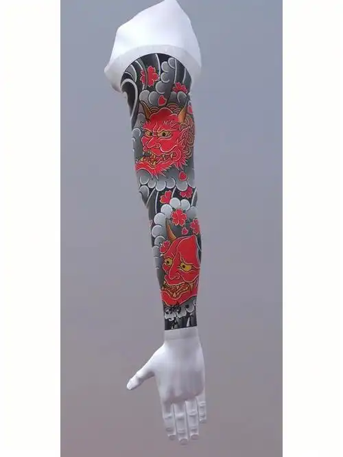 雷神般若花臂手稿完结图一是上身效果图67#纹身  #南京  #纹身手稿