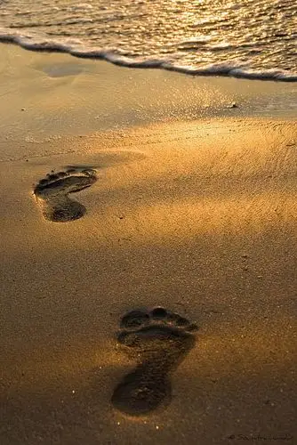 摄影作品欣赏美丽的脚印2