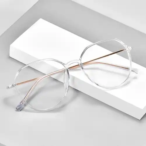 纯钛复古透明眼镜框网红款可配近视眼镜女有度数眼睛男潮显瘦素颜