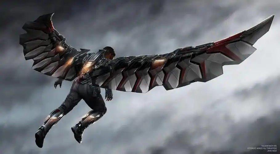 《复联3》曝冬兵,猎鹰原始设计图