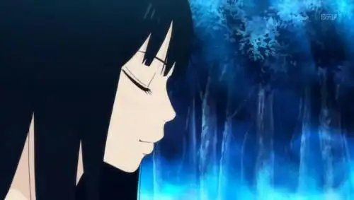 求一张动漫女生图 黑长直 侧脸