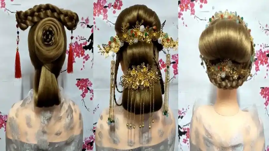 古代发髻怎么盘9款古装美人的发髻盘发教程图解