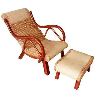 家用纯天然工藤躺椅藤椅老人藤制藤条午睡凉椅椅子舒适折叠椅 原价394