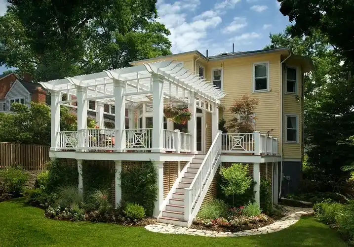 欧式风格田园白色小别墅装修效果图