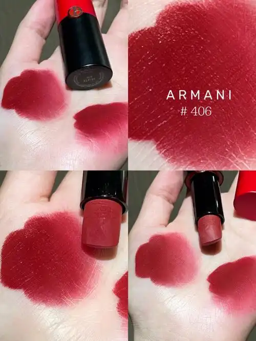 阿玛尼浓郁复古浆果玫瑰红显白到无语