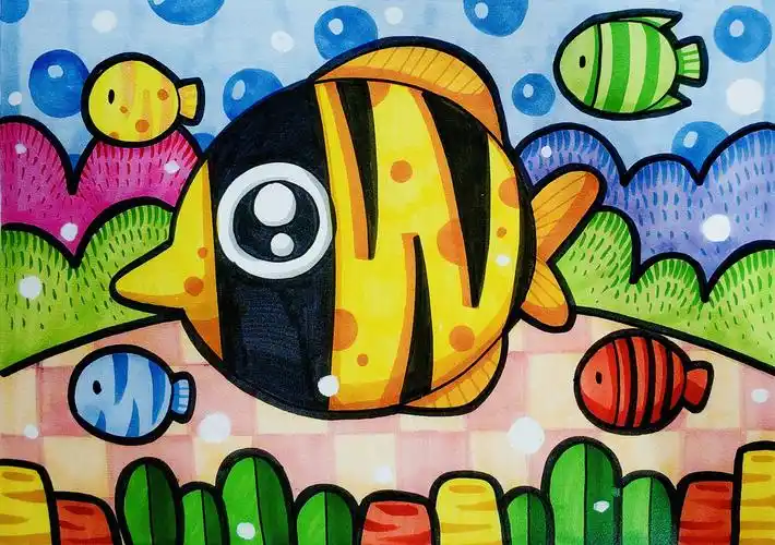 儿童画考级(5级)范画