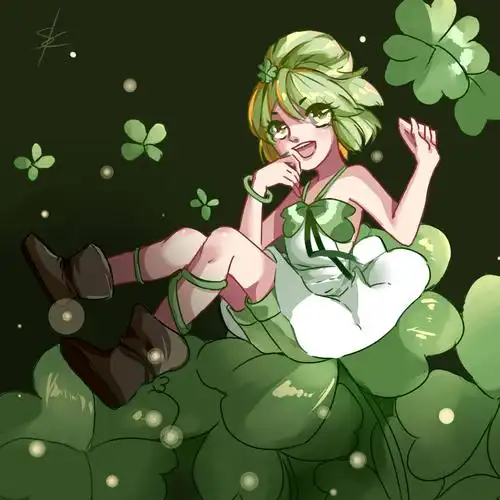 之前精灵之境里面的萝莉形态的四叶草,这新角色怪可爱的,我喜欢