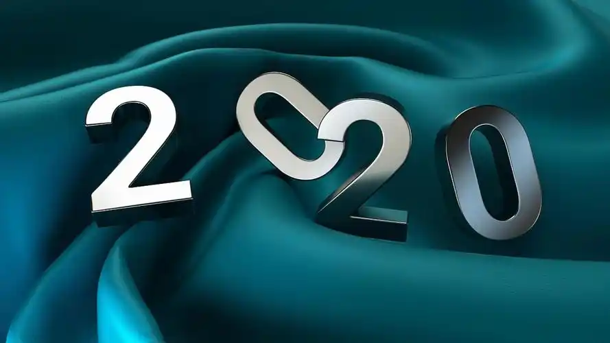 2020鼠年清新个性艺术数字设计,艺术壁纸-回车桌面