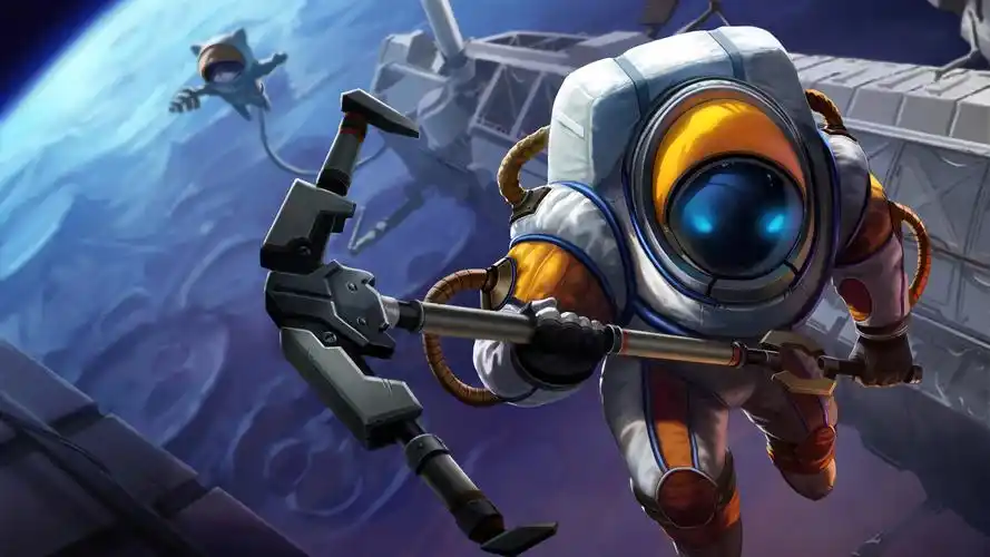 lol英雄联盟 深海泰坦 诺提勒斯 nautilus 宇航员 8k壁纸