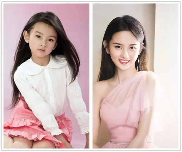 原创明星童年对比照:林允朴实,刘亦菲美到大,最美的是她!