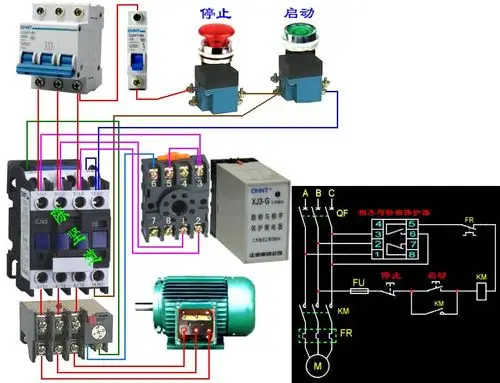 三相相序保护器123线能接在接触器下触点吗?怎么接?