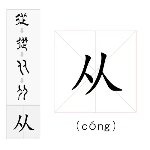 巧记汉字歌—从,比,北(一年级生字)