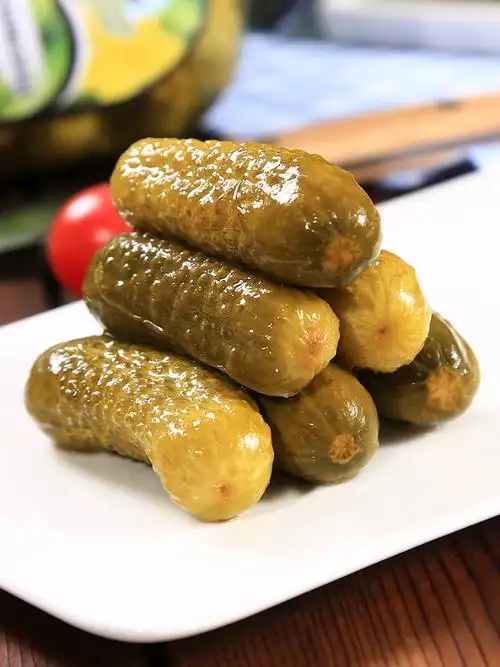 俄罗斯进口即食酸黄瓜罐头500g下酒菜泡菜烤肉搭配菜解腻酸甜味道