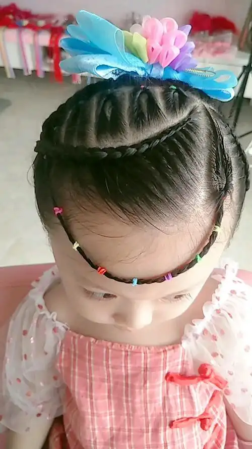 家有萌娃#3岁格格的日常编发,不会的给宝宝梳头发的宝妈看过来