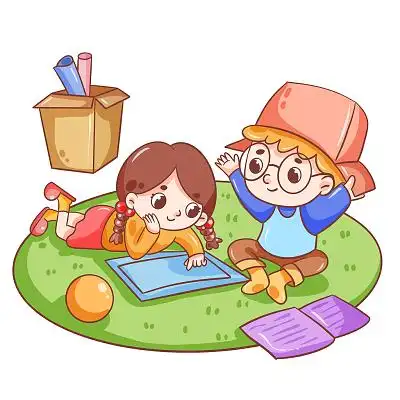 玩游戏插画图片