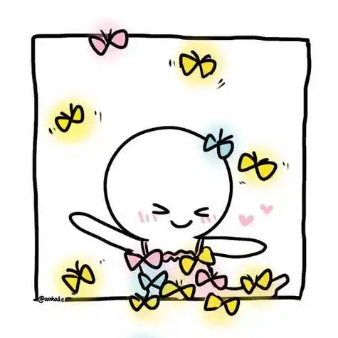 简笔白色小人情头情侣头像卡通可爱卡哇伊楼上楼下系列