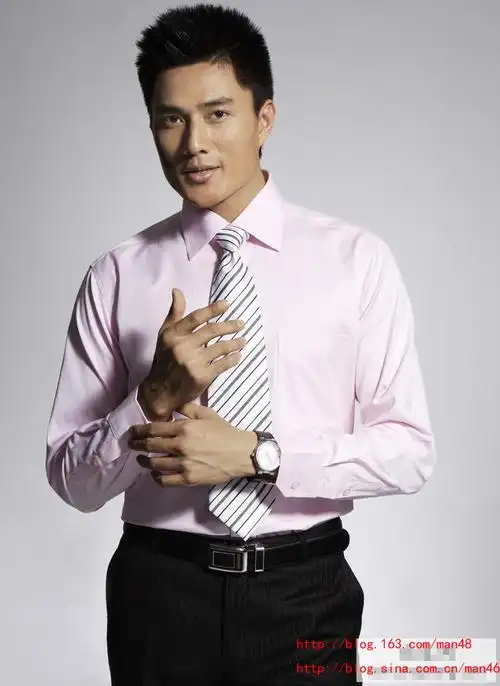 13(7)衬衣领带西裤的帅熟男图片12张