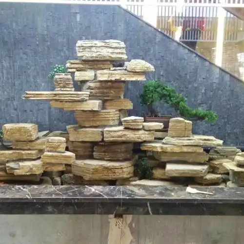 千层石源头开采假山石设计与制作庭院小假山