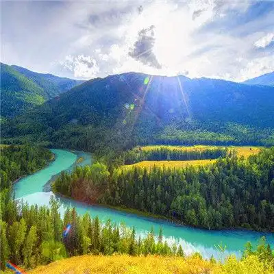 招财微信头像图片风景