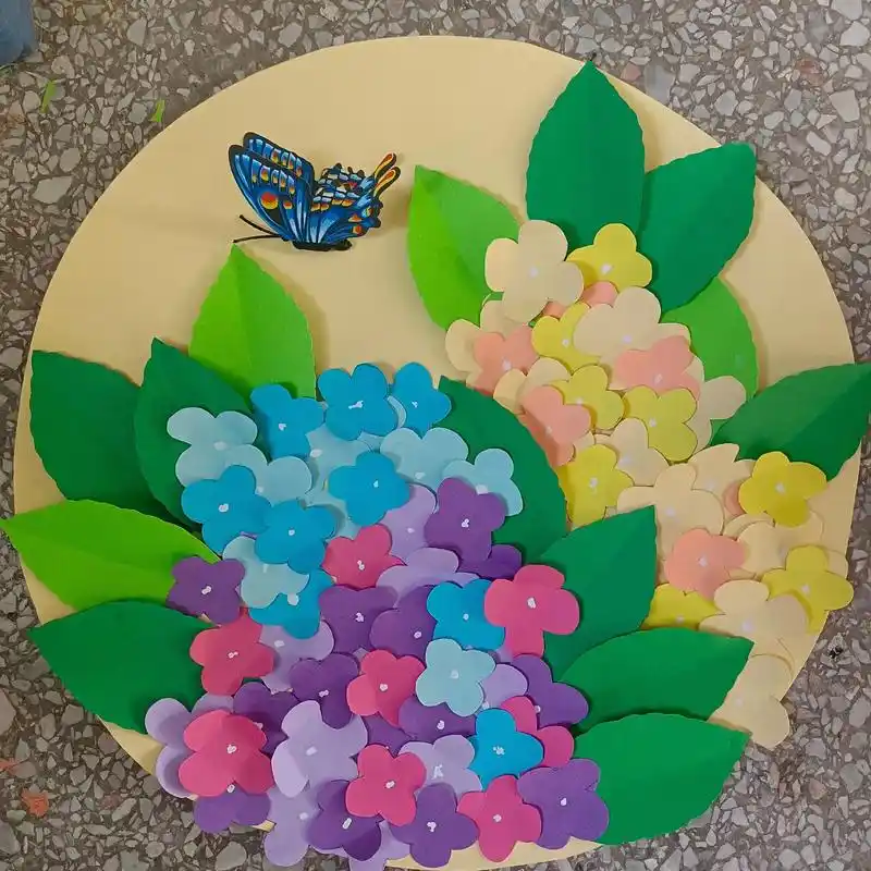 绣球纸浮雕,#纸浮雕 #手工纸浮雕 - 抖音