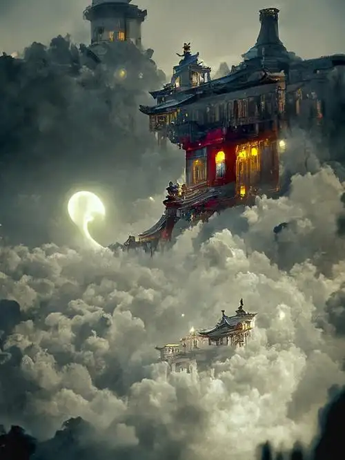 云顶天宫ai生成艺术古风关键字分享