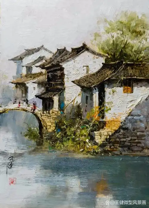 江南水乡,古桥流水人家,岁月静好.