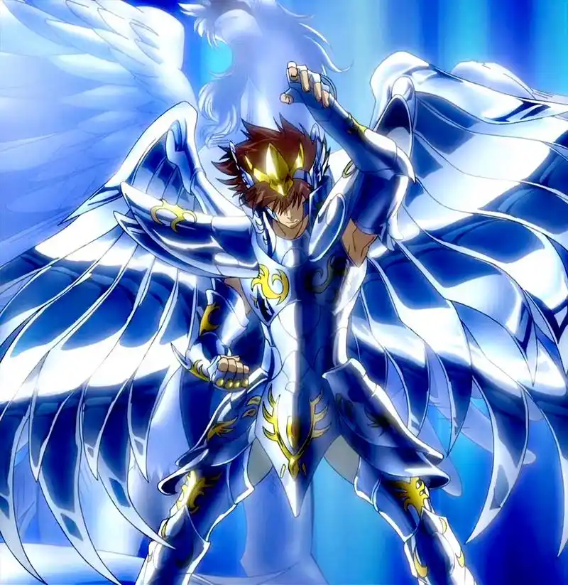 分享一组动漫《圣斗士星矢:冥王神话lc》插画作品,描绘了天马便服和身