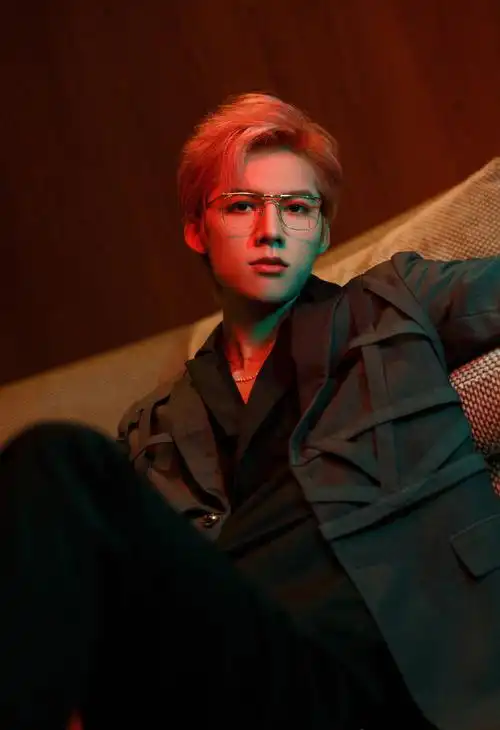 邓超元复古眼镜杀帅气图片写真810