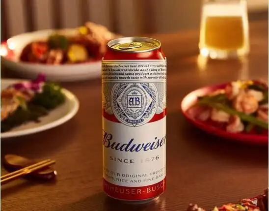 8. 百威 淡色拉格 听装百威啤酒