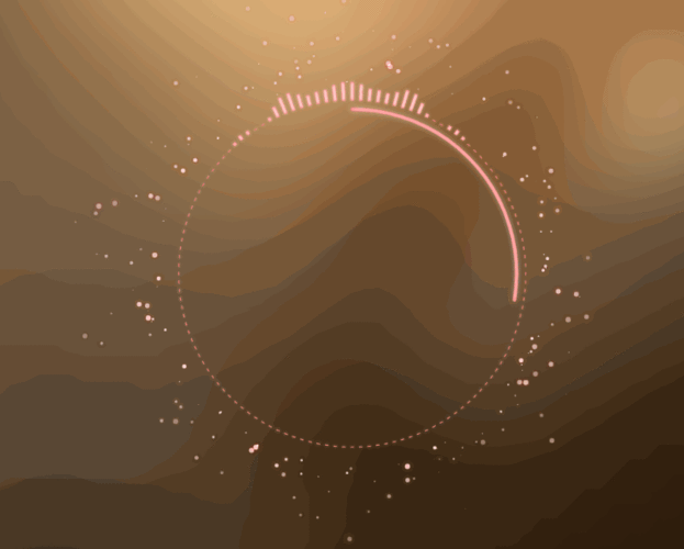 对于线条, rounded-bar,动效 等等要素的运用让音乐播放时的可视化