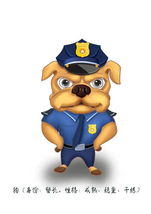 万达主题乐园动物小镇-动物卡通形象