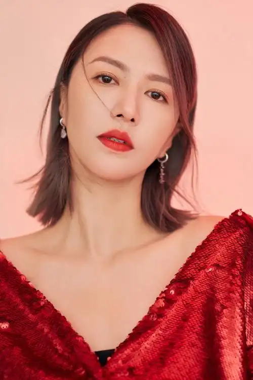 谭维维|亮片红裙性感写真