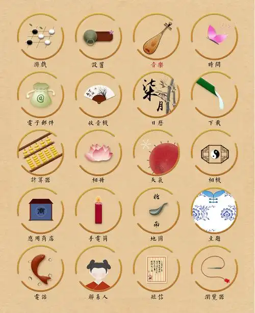 古风主题图标玲珑