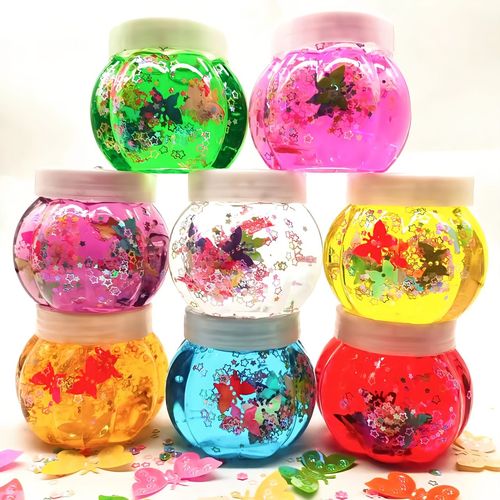 厂家批发水晶便宜解压无毒史莱姆彩泥橡皮泥起泡胶diy手工制作