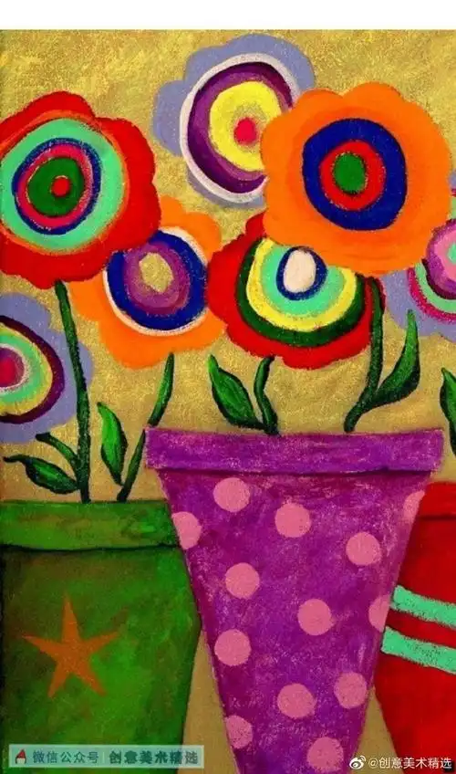 画画##色彩##水粉##油画##艺术##手绘##儿童创意美术##创意美术