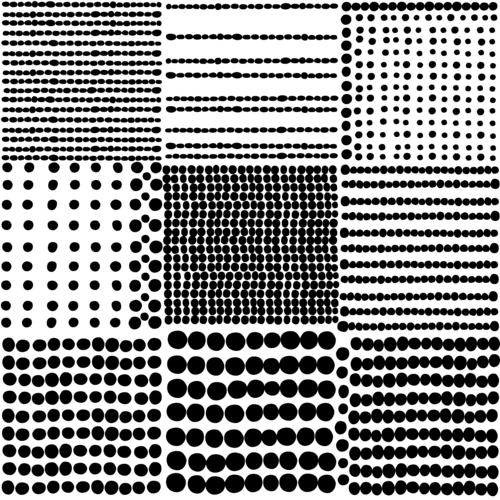 个性黑白不规则波点png图片