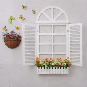 地中海装饰墙面假窗户图片