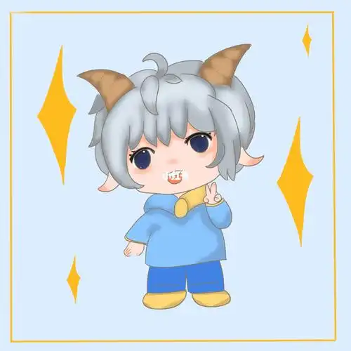 附线稿牛q版拟人牛气宝宝