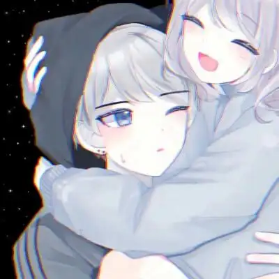 情侣头像 动漫男女头