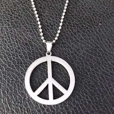 批发权志龙明星同款反战和平标志项链吊坠日韩流行饰品速卖通热卖