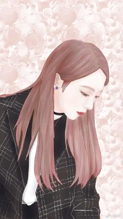 孟美岐卡通手绘