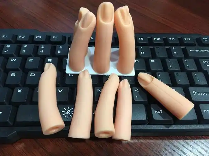 美甲产品 硅胶假手指 练习手指美甲用品 5个/套