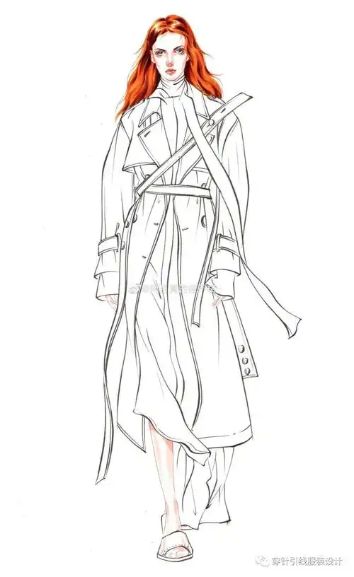 服装线稿80张服装效果图线稿