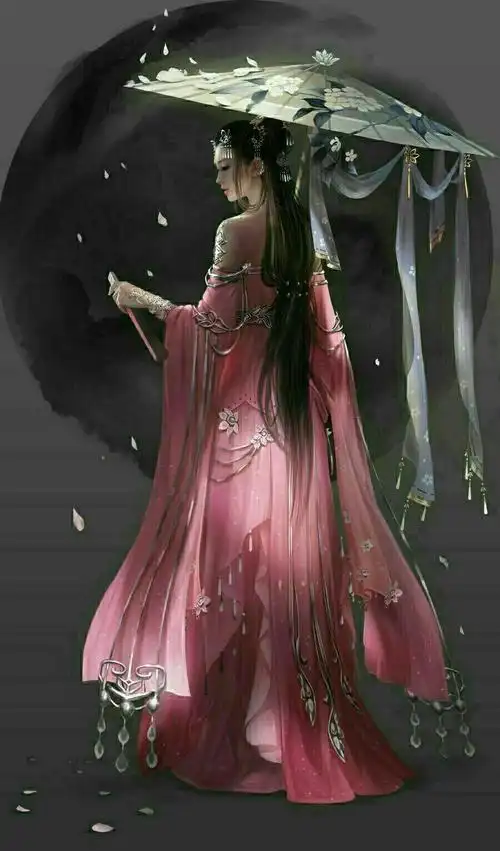 有没有古风红衣背影壁纸? - 知乎