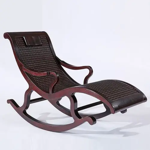 摇椅红木家具赞比亚血檀中式阳台逍遥椅全实木摇摇摇椅