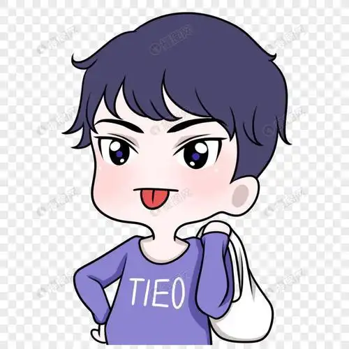 男生吐舌头头像温暖感