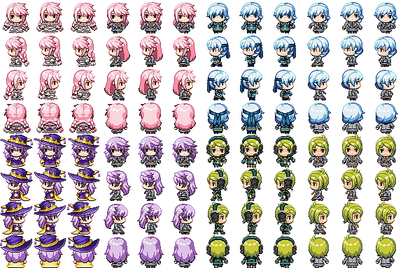 rpg maker mz 的人物行走图 - 米画师